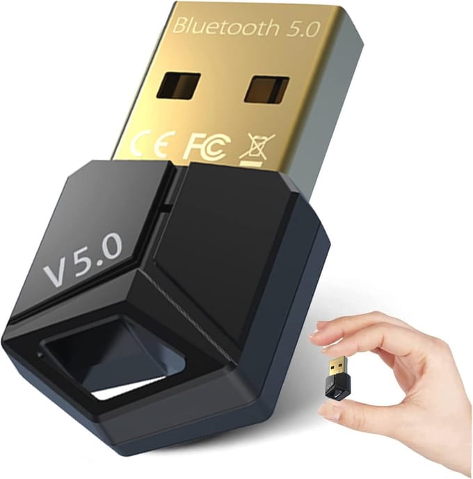 Bluetooth 5.0 USB Dongle voor PC, Headset, Speakers, Toetsenbord en Printers