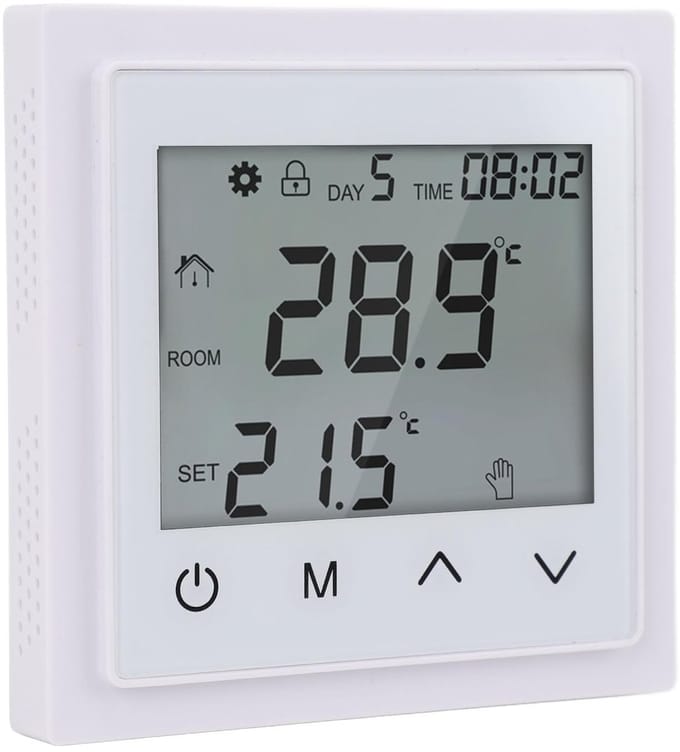 Dailygoods - Digitale Wandthermostaat met Touchscreen voor Vloerverwarming