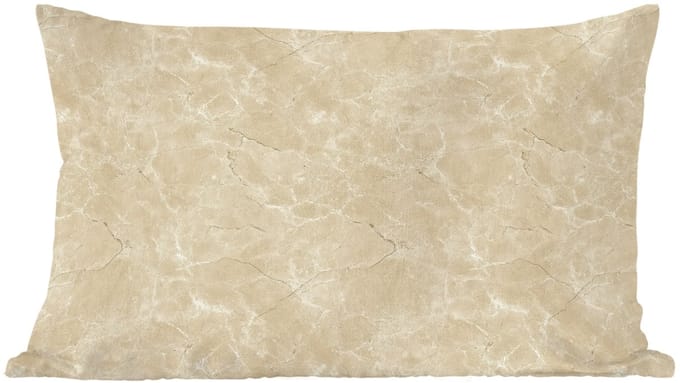 Sierkussens - Kussentjes Woonkamer - 60x40 cm - Lichtbeige - Marmer - Diffusie adering