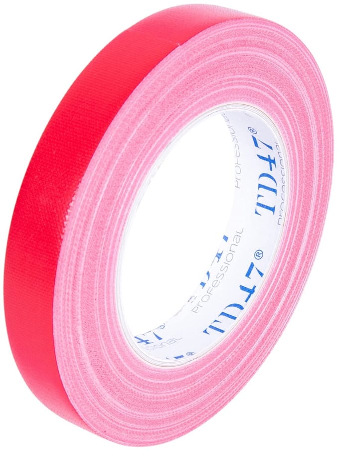 TD47 Professional Gaffa Tape 19mm x 25m Rood