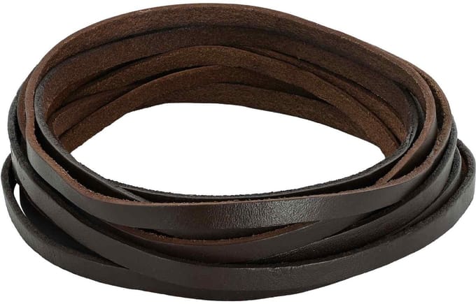 vidaXL - Leren - riem - 1 - Donkerbruin - 1000 - x - 0,5 - cm - Leer