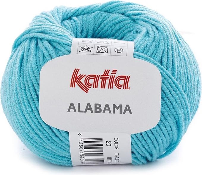 Katia Alabama - 20 turquoise - Katoen/Acryl Garen