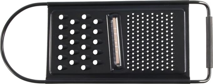 Kitchen Tools - Rasp - RVS - 3 Functies - Handrasp - Kaasrasp - Zwart