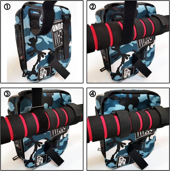 Kinderfietsmand en Organizer met Camouflage voor Loopfiets, Driewieler en Scooter