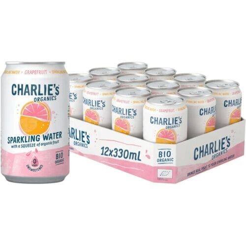 Charlie's Organics Charlie's Sparkling Water Grapefruit - 12 x 330ml