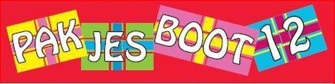 Spandoek pakjesboot 12 voor de Sinterklaas boot 60x240cm - Glanspoly