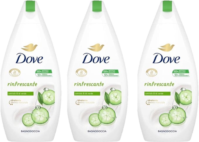 Dove Douchegel Refreshing Komkommer 3 x 450 ml