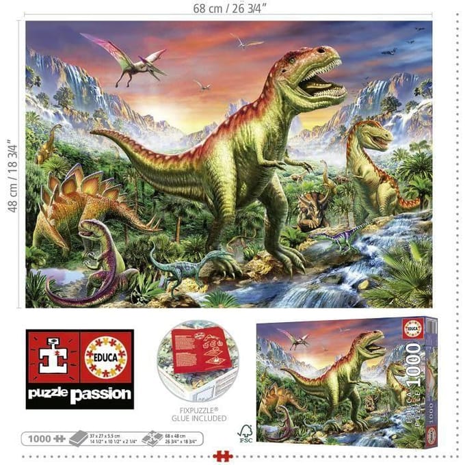 FORÊT JURASSIQUE - Puzzle de 1000 pièces schoon