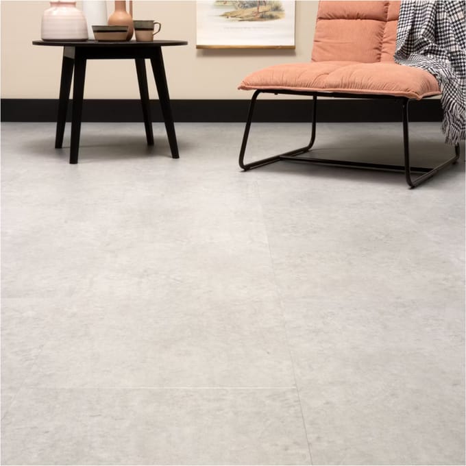Cando Pvc Vloertegel Click De Luxe - Beton - 4-zijdige Micro V-groef - 7,5mm - 1,980m²