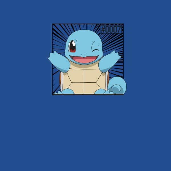 Pokémon Pokédex Squirtle #0007 Women's T-Shirt - Blue - S