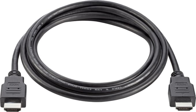 HP - HDMI-kabel - 1,8 meter - T6F94AA - zwart