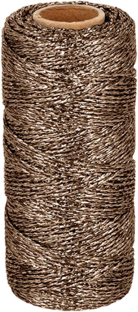 Bruin metaalkoord 100 m x 1,5 mm - Artemio