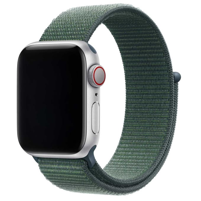 2+1 | Apple Watch Bandje Flyne - Geweven - Nylon - Blauwgroen