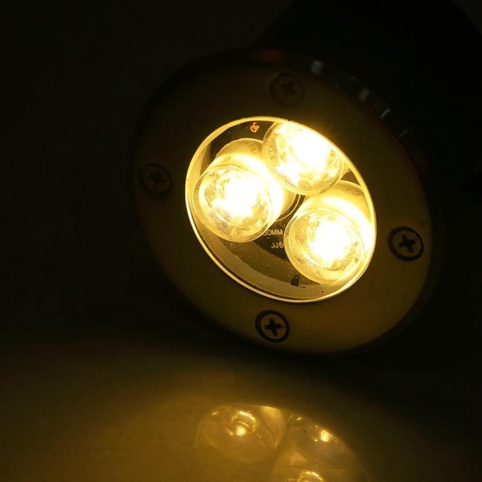 LED Grondspot  Warm Wit - 9 Watt - Inbouw - 12 Volt