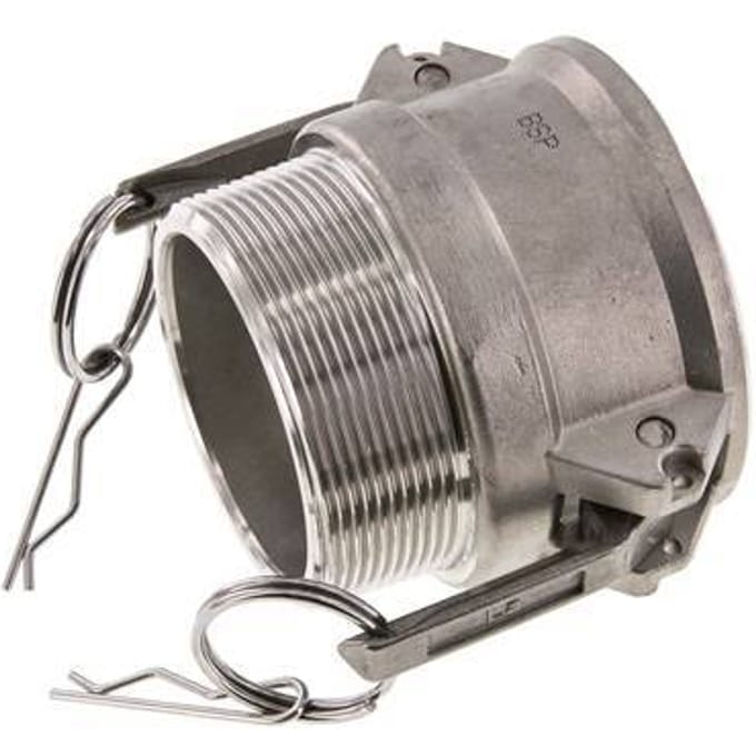 Camlock DN 60 (2 1/2'') Koppeling RvsR 2 1/2'' met buitendraad Type B MIL-C-27487