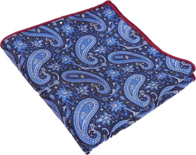 Pochet Paisley - Blauw - Sorprese - pochette - heren - model 4