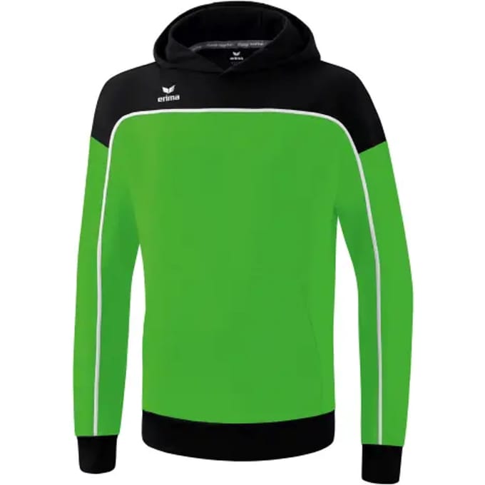 Erima Change Sweatshirt Met Capuchon Kinderen - Wit / Zwart / Green | Maat: 152