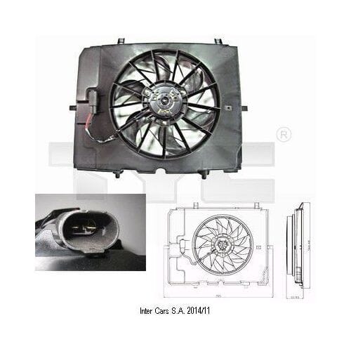 Koelventilatorwiel, motorkoeling TYC 821-0002