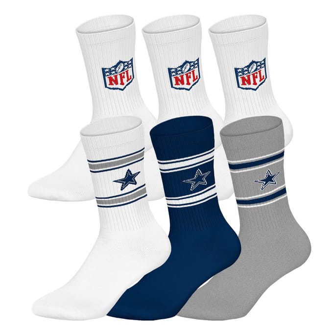 NFL Sokken NFL 6Pack Crew Socks Set van 6