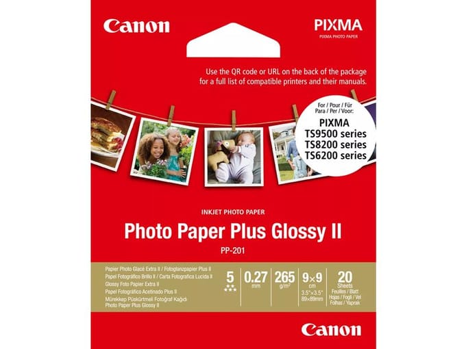 Canon Papier PP-201 / 2311B070 Glossy 9x9cm - 20 sheets