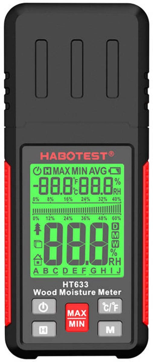 Habotest Ht633 Vochtmeter Voor Slimme Meting Van Hout En Bodem