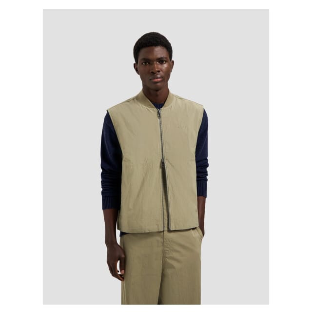 Olaf Zip Up Workwear Gilet Gilets Beige M240502