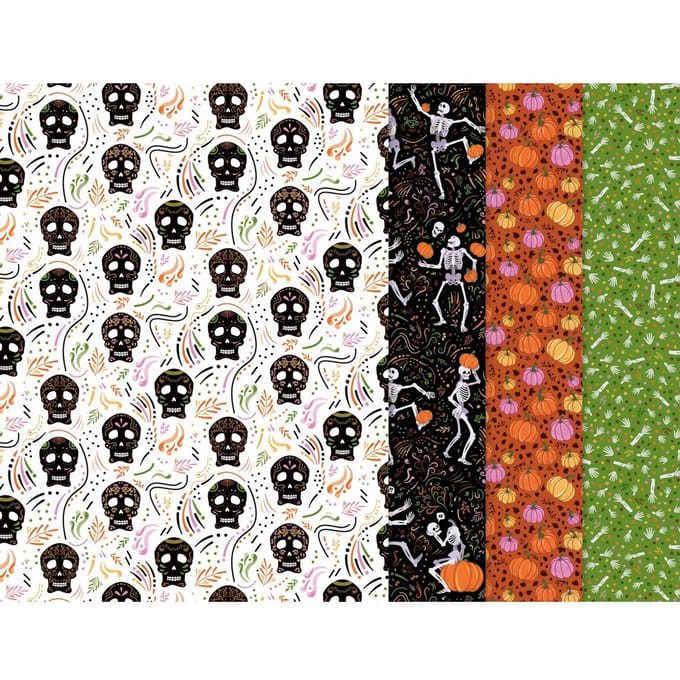 Décopatch Pocket Hot-Foil Collection Mix and Patch "Halloween Skeletten"