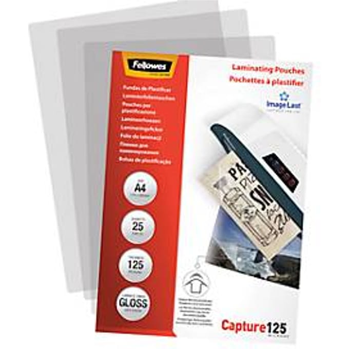 Fellowes lamineerfolie ImageLast, glanzend, A4, dikte 125 micron, 25 stuks