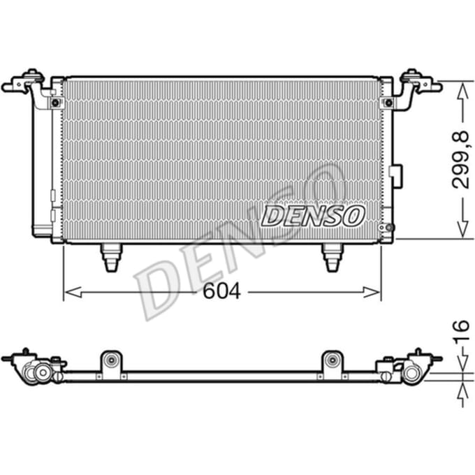 Condensator, airconditioning DENSO DCN36005