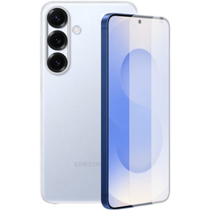 Samsung Galaxy S25 Plus Hoesje + Screenprotector Bundel Transparant