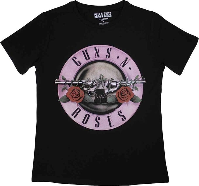 Guns N' Roses - Classic Logo Dames T-shirt - S - Zwart