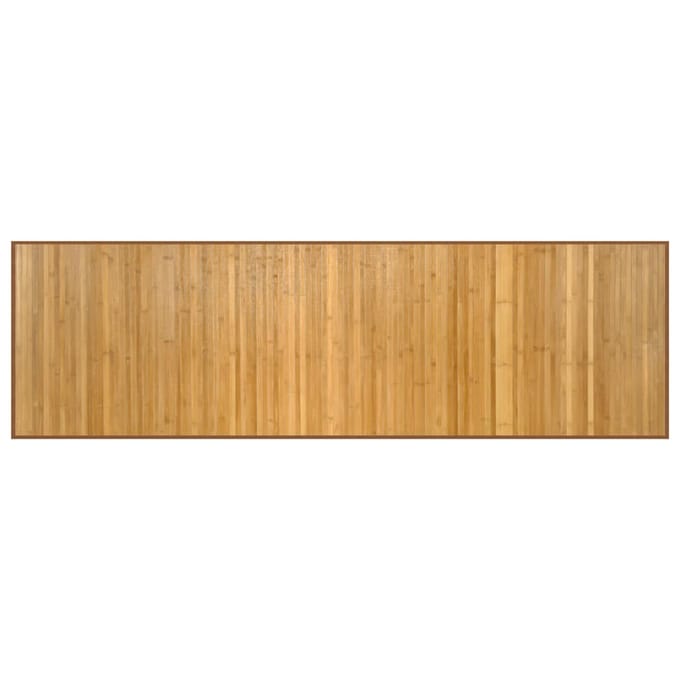 vidaXL - Vloerkleed - rechthoekig - 60x200 - cm - bamboe - naturel