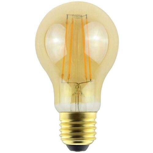 HOFTRONIC LED Filament lamp E27 - 9 Watt 950 Lumen - A60 - 2200K Warmwit licht - Dimbaar - Amber glas