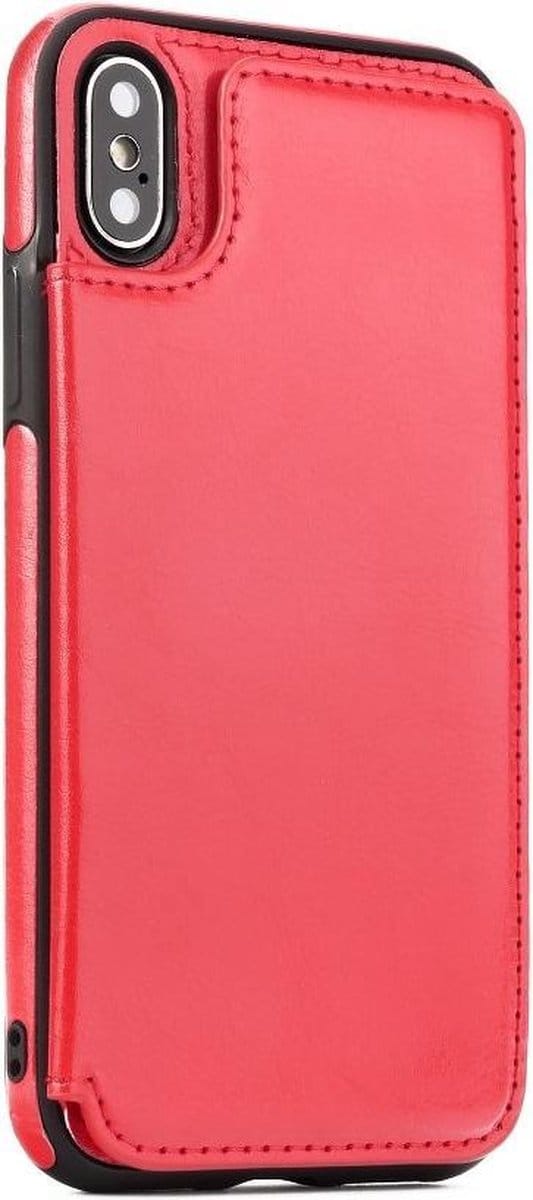 Forcell Wallet Case - Geschikt voor iPhone XS rood