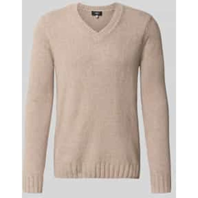 Gebreide pullover met V-hals model 'UPO'