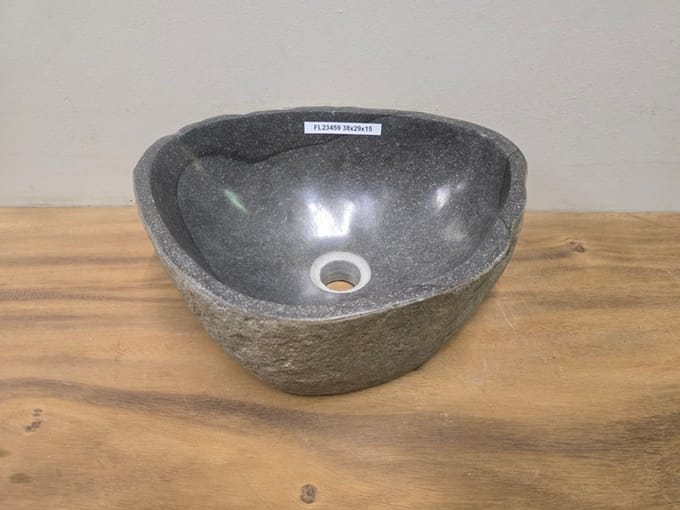 Waskom Natuursteen - 38x29x15cm - FL23459
