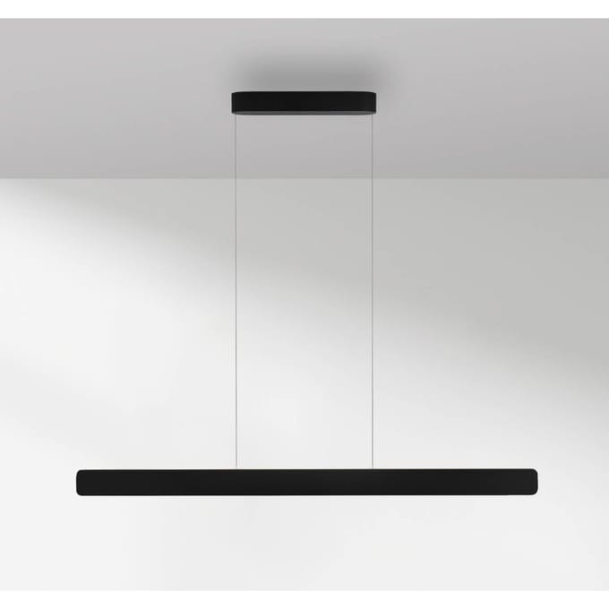 Paul Neuhaus LED hanglamp Q-Stretto, zwart, 120 cm