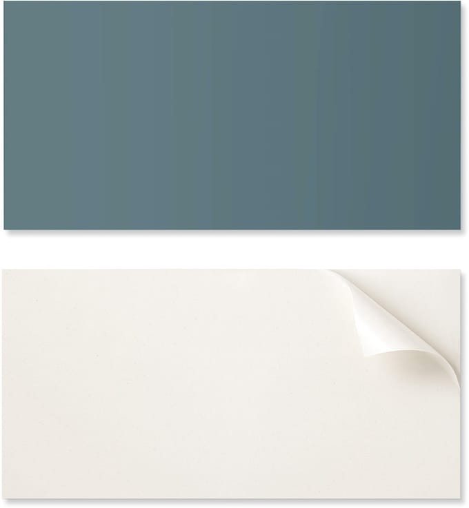 Zelfklevend decoratief vinylpaneel met print, 100x50 cm, donker zeeblauw.