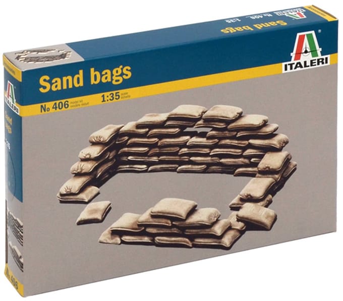 Italeri Modelbouwpakket Militaire voertuigen - 406 Sandbags Plastic - 1:35 - Modelbouw