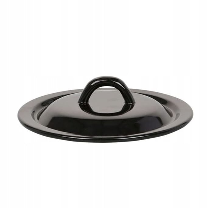 Altom Silesia Serie - Emalia Pan Deksel - 20 cm - Zwart - Hygienisch