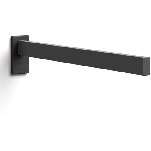 Zack Linea handdoekhouder zwart RVS