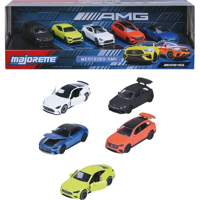 Majorette Mercedes AMG 5-pack Giftpack Voertuigen Speelgoed voertuigen Diverse speelgoedvoertuigen
