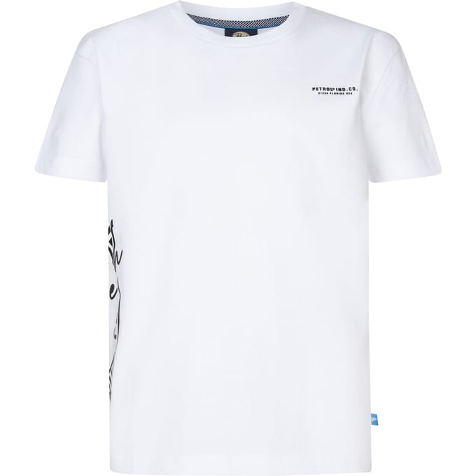 Petrol Industries - Jongens Artwork T-shirt Oceangrove - Wit