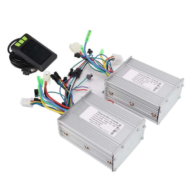 36V 48V 450W Dubbele Aandrijfmotor Borstelloze Controller LCD Display Kit voor Elektrische Fiets Scooter white