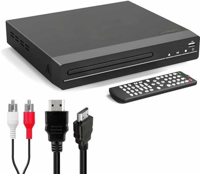 Thuys – DVD Speler Met HDMI – Externe – Blu Ray Spelers – 30cm x 25cm x 8cm – Zwart