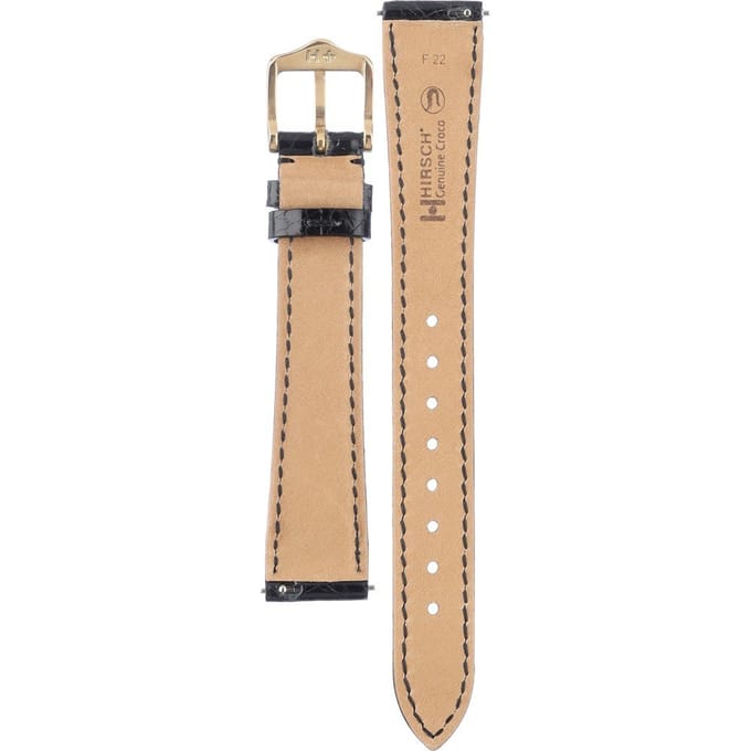 Hirsch 18900850-1-15 Genuine Croco Horlogeband