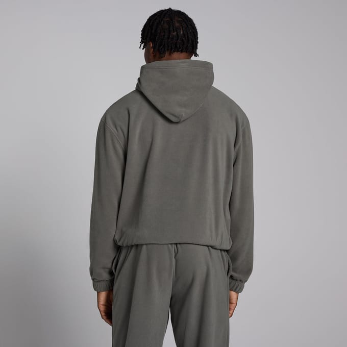MP hoodie van fleecestof voor heren - Metaalgrijs - XS