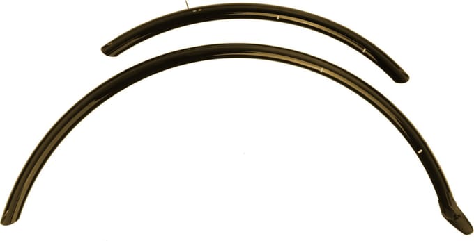 Spatbordenset Eurofender Elegance 28" x 46 mm - Smoke/Titanium