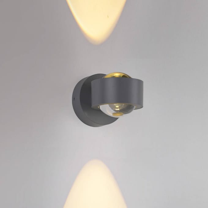 JUST LIGHT. GmbH JUST LIGHT. LED wandlamp op accu Chia zilver, ijzer, 3.000 K