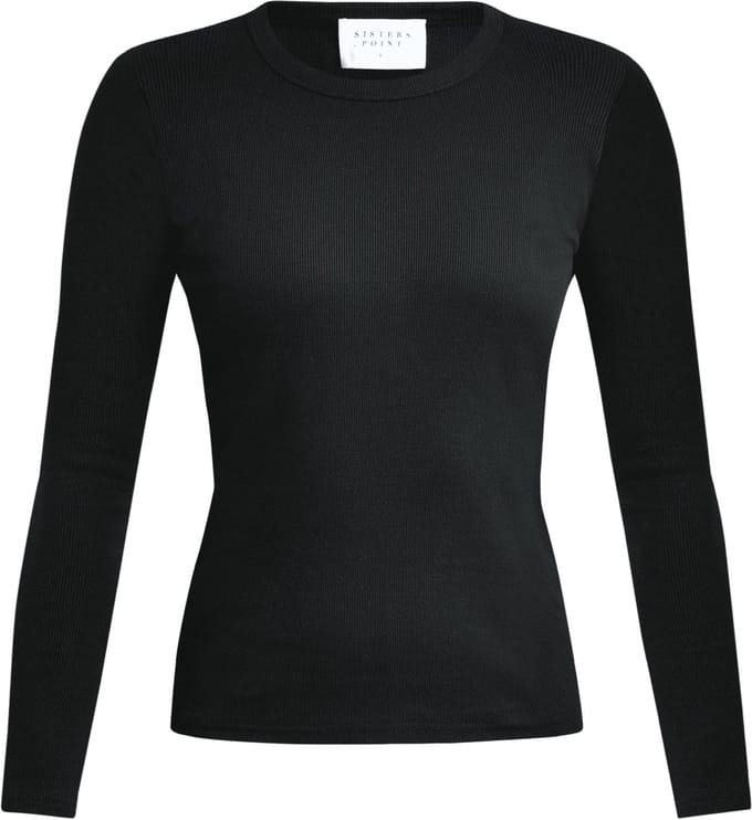 SISTERS POINT Eike-ls - Dames Top - Black - Maat L